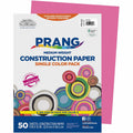 Dixon Ticonderoga Prang Construction Paper, Hot Pink, 1 Pack, PAC9103