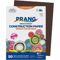 Dixon Ticonderoga Prang Construction Paper, Dark Brown, 1 Pack, PAC6803