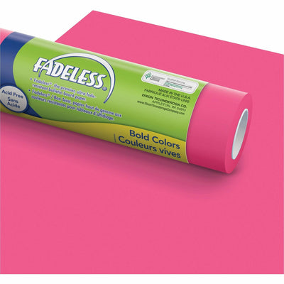 Dixon Ticonderoga Fadeless Bulletin Board Art Paper, Magenta, 1 Roll, PAC57345