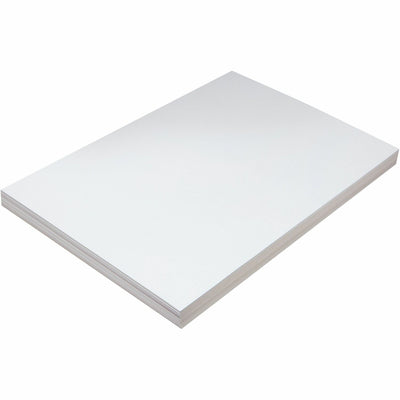 Dixon Ticonderoga Pacon Medium Weight Multipurpose Tagboard, White, 1 Pack, PAC5284