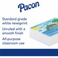 Dixon Ticonderoga Pacon White Newsprint Paper, 12" x 18", 500 / Ream, PAC3409