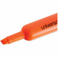 Universal Desk Highlighters, Fluorescent Orange Ink, Chisel Tip, Orange Barrel, Dozen, 1 Dozen, UNV08863