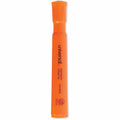 Universal Desk Highlighters, Fluorescent Orange Ink, Chisel Tip, Orange Barrel, Dozen, 1 Dozen, UNV08863