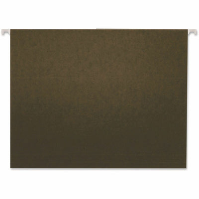 Universal 1/3 Tab Cut Letter Hanging Folder, Standard Green, 8 1/2" Width x 11" Length, 25 Box, UNV14113