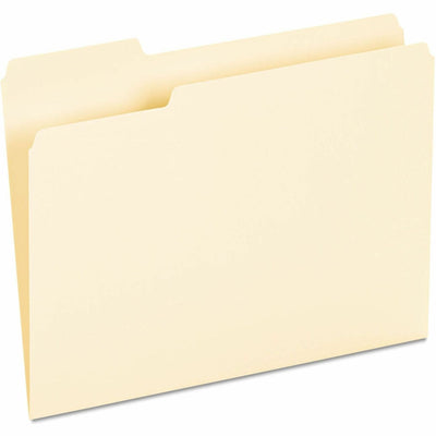 Universal 1/3 Tab Cut Letter Top Tab File Folder, 8 1/2" Width x 11" Length, 100 Box, UNV12213