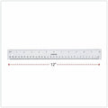 Universal 59022 Acrylic Ruler, Clear, UNV59022