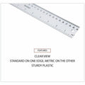 Universal 59022 Acrylic Ruler, Clear, UNV59022
