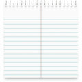 Universal Steno Pads, Gregg Rule, Red Cover, 80 White 6 x 9 Sheets, UNV96920