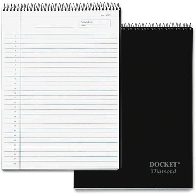 TOPS Docket Diamond Top-Wire Planning Pad, 8 1/2" x 11 3/4", TOP63978