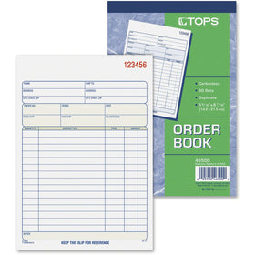 TOPS 2-part Carbonless Sales Order Book, Canary, TOP46500