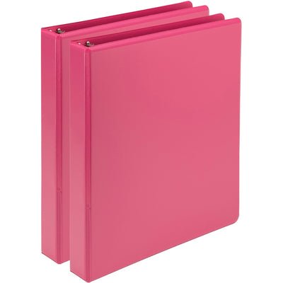 Samsill Earth's Choice Plant-based View Binders, Berry Pink, 8 1/2" Width x 11" Length, 2 / Pack, SAMU86376
