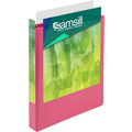 Samsill Earth's Choice Plant-based View Binders, Berry Pink, 8 1/2" Width x 11" Length, 2 / Pack, SAMU86376
