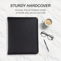 Samsill Classic 1.5 Inch Professional Binder with Zipper Closure - Black, 8 1/2" Width x 11" Length, SAM15250