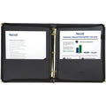 Samsill Classic 1.5 Inch Professional Binder with Zipper Closure - Black, 8 1/2" Width x 11" Length, SAM15250