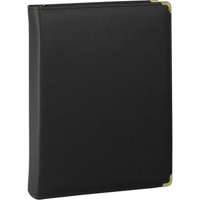 Samsill Classic 1.5 Inch Professional Binder with Zipper Closure - Black, 8 1/2" Width x 11" Length, SAM15250