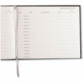 Dominion Blueline National Visitor's Register Book, 8.50" Width x 9.12" Length, RED57802