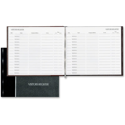Dominion Blueline National Visitor's Register Book, 8.50" Width x 9.12" Length, RED57802