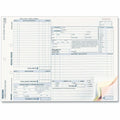Dominion Blueline Rediform 4P489 Polypack Auto Repair Order Form, 50 Set, RED4P489