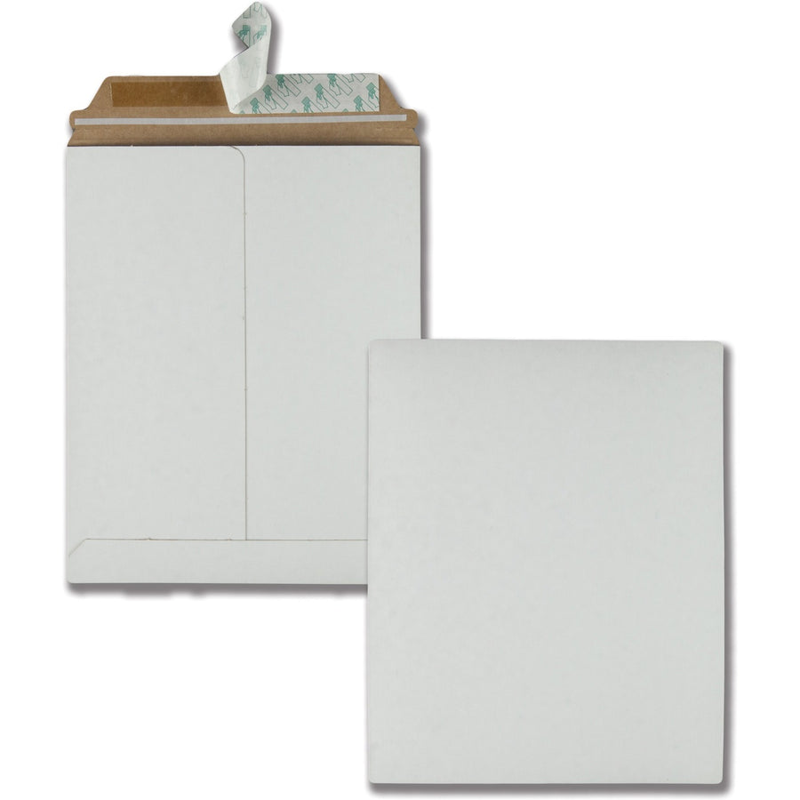 Quality Park Sturdy Fiberboard Photo Mailers, Redi-Strip, White, 25 / Box, QUA64014