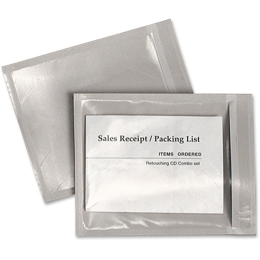 Quality Park 46996 Packing List Clear Envelopes, Poly, Permanent Adhesive, 1000 / Carton, QUA46996