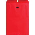 Quality Park 9 x 12 Clasp Envelopes with Deeply Gummed Flaps, Red, 10 / Pack, QUA38734