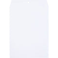 Quality Park 9 x 12 Clasp Envelopes with Deeply Gummed Flaps, White, 100 / Box, QUA38390