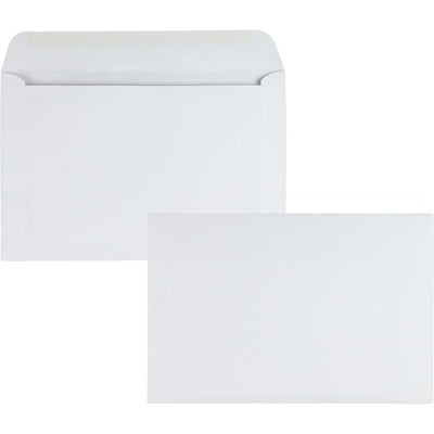 Quality Park 6 x 9 Booklet Envelopes with Open Side, White, 500 / Box, QUA37181