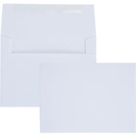 Quality Park A6 Invitation Envelopes, White, 100 / Box, QUA36417
