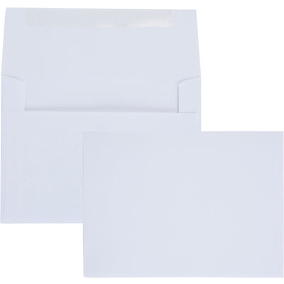 Quality Park A6 Invitation Envelopes, White, 100 / Box, QUA36417