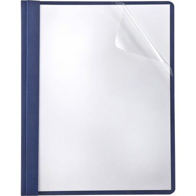 TOPS Letter Recycled Report Cover, Navy, 8 1/2" Width x 11" Length, 25 / Box — view 1