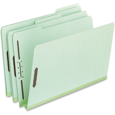 TOPS Pendaflex Pressboard Folders with Fastener, Green, 8 1/2" Width x 11" Length, 25 / Box — view 1