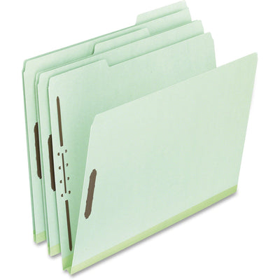 TOPS Pendaflex Pressboard Folders with Fastener, Green, 8 1/2" Width x 11" Length, 25 / Box — view 1