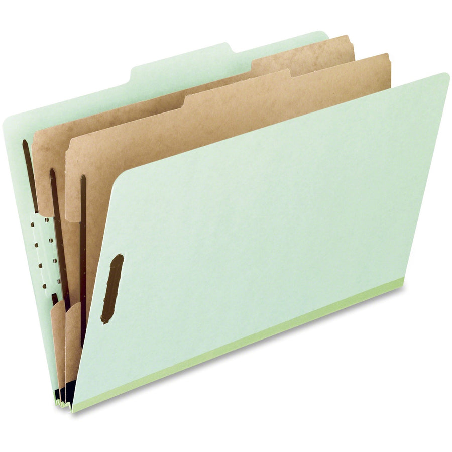 TOPS Pendaflex Pressboard Classification Folder, Light Green, 8 1/2" Width x 11" Length, 10 / Box — view 1