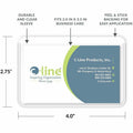 C-Line Self-adhesive Business Card Holders, Clear, 10 / Pack, CLI70257