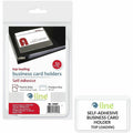 C-Line Self-adhesive Business Card Holders, Clear, 10 / Pack, CLI70257