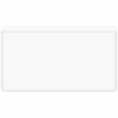 C-Line Peel & Stick Add-On Filing Pockets, Clear, 8 1/2" Width x 11" Length, 1 Pack, CLI70185