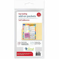 C-Line Peel & Stick Add-On Filing Pockets, Clear, 8 1/2" Width x 11" Length, 1 Pack, CLI70185