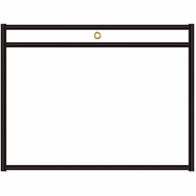C-Line Side Load Stitched Shop Ticket Holders, Clear, 25 / Box, CLI49912