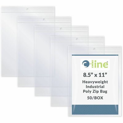 C-Line Letter-size Heavyweight Poly Zip Bags, 1 Box, CLI47911