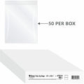 C-Line Oversized Heavyweight Poly Zip Bags, Clear, 1 Box, CLI47014