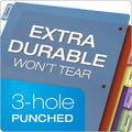 TOPS Cardinal Extra-tough Poly Dividers, Multicolor, 8.50" Width x 11" Length, 4 / Pack, CRD84018