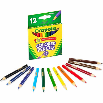 Crayola 12 Color Colored Pencils, 3.3 mm, 12 / Set, CYO684112