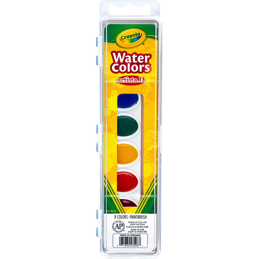 Crayola Artista II Watercolor Set, 8 / Set, CYO531508