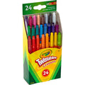 Crayola Mini Twistables Crayons, 24 Count, White, 24 / Set, CYO529724