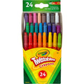 Crayola Mini Twistables Crayons, 24 Count, White, 24 / Set, CYO529724
