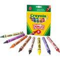 Crayola Jumbo Crayons, Assorted, 1 Box, CYO520389
