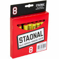 Crayola No. 2 Staonal Marking Wax Crayons, Red, 1 Box, CYO5200023038