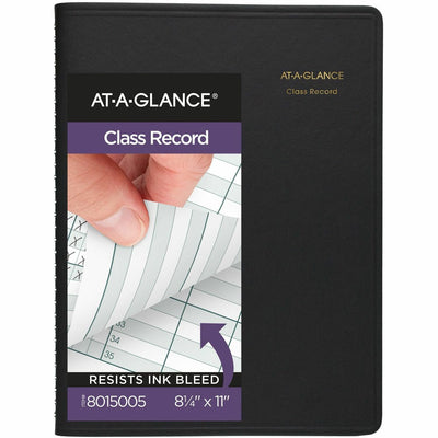 ACCO At-A-Glance Undated Class Record Book, Black, 8.25" Width, AAG8015005