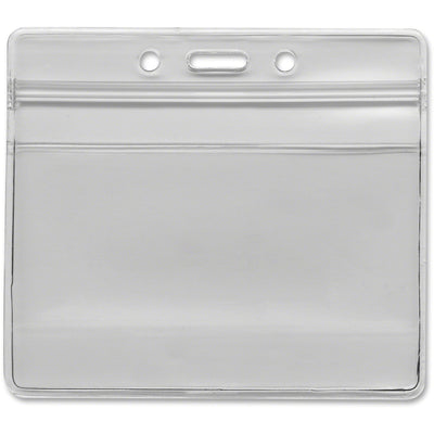 Advantus Horizontal Resealable Badge Holder, Clear, 50 / Pack, AVT75523