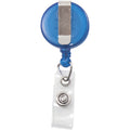 Advantus Translucent Retractable ID Card Reel with Snaps, Clear, 12 / Pack, AVT75472